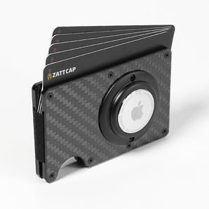 Zattcap Wallet Airtag Carbon Fiber Card Holder Wallet