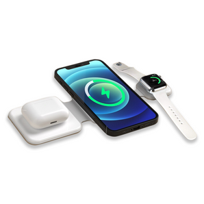 3 In 1 Magnetic Foldable Wireless Charger Charging Station Multi-device