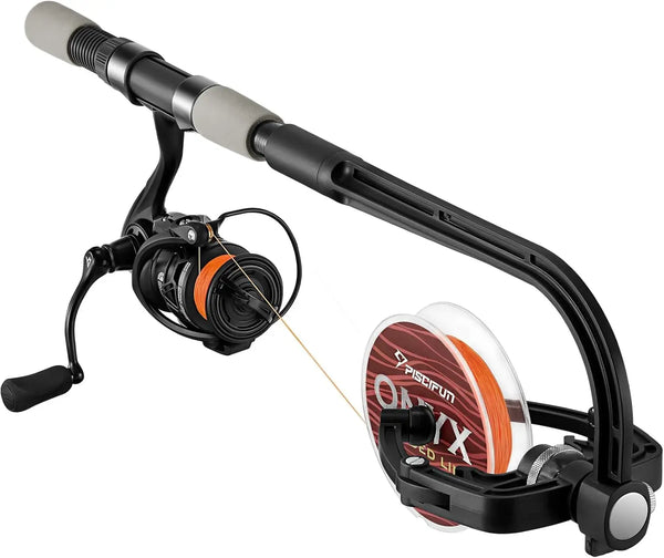 Automatic Fishing Line Winder Spooler Machine for Spinning Reels, Easy Spooling Station System
